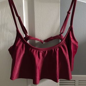 Old Navy Maroon Bikini Top